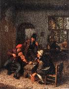 OSTADE, Adriaen Jansz. van Interior of a Tavern with Violin Player sg oil painting artist